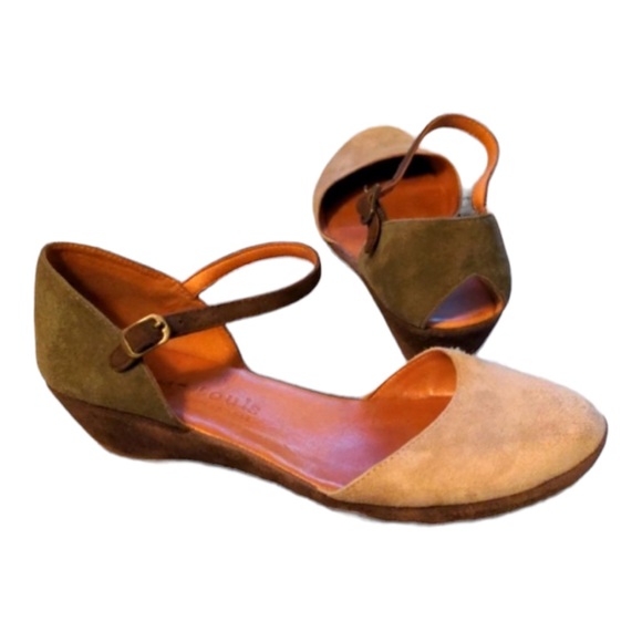 gentle souls Shoes Gentle Souls Noa Star Two Tone Suede Leather Cut